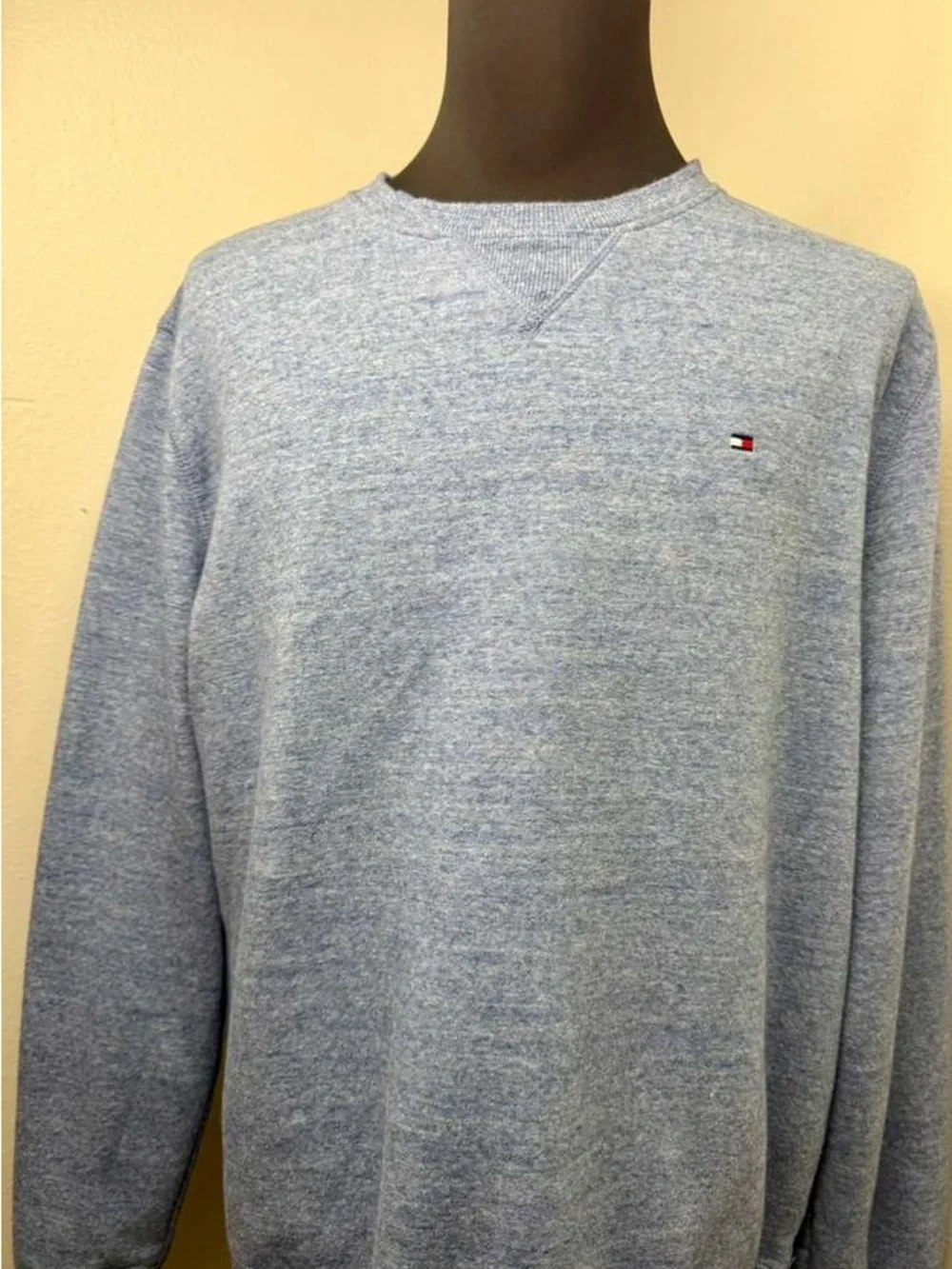Tommy Hilfiger Light Heather Blue Crewneck Sweatshirt